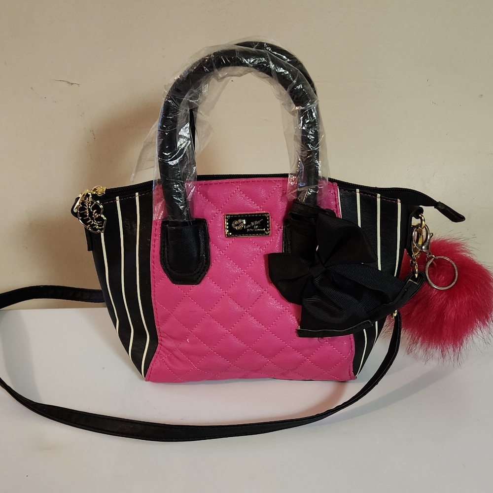 NEW Betsy Johnson Handbag Barbie Pink